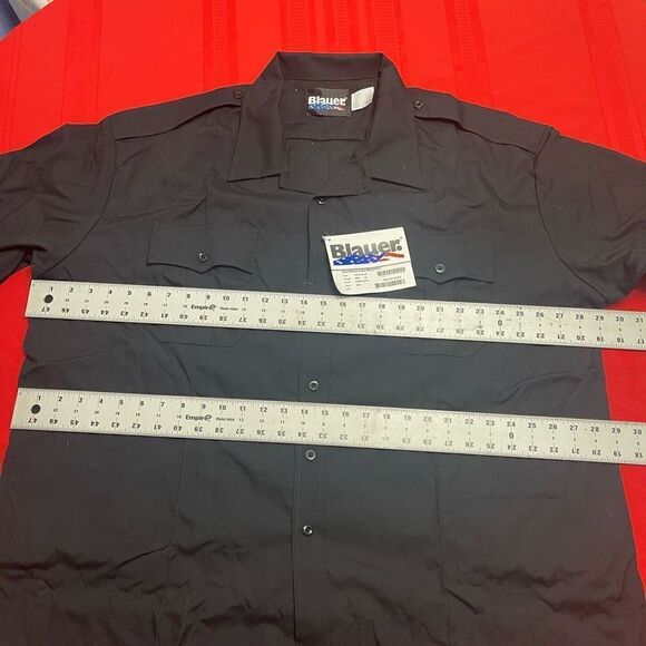 Blauer 3X Dark Navy Uniform Shirt 8421 SS BDU Short Sleeve NWT - Picture 4 of 6
